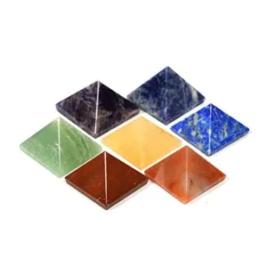 7 Chakra Pyramid 10-12 mm- Crystal - Reiki Healing - Vastu - Feng Shui - Crystal Healing