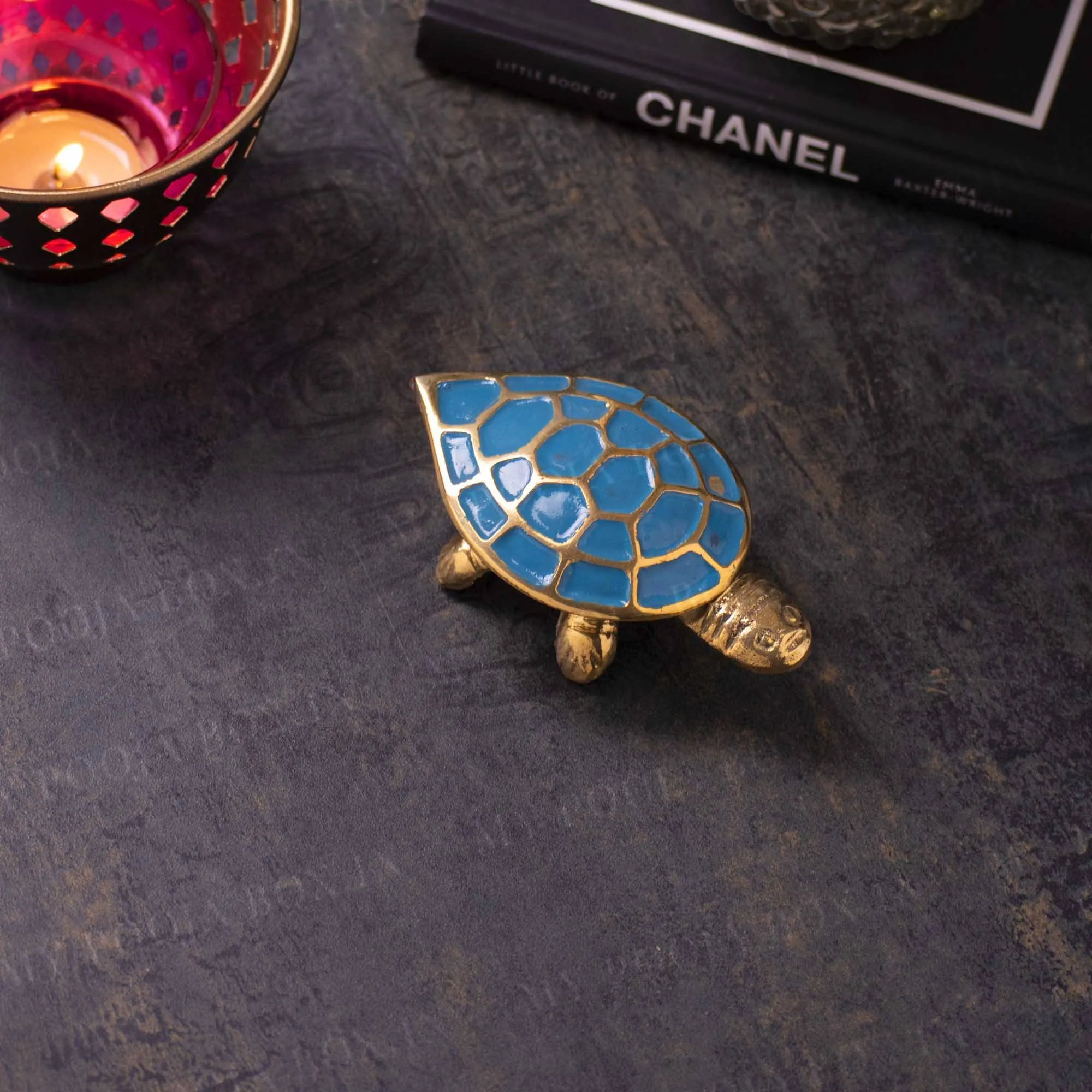 Antique Brass Wish Fulfilling Turtle