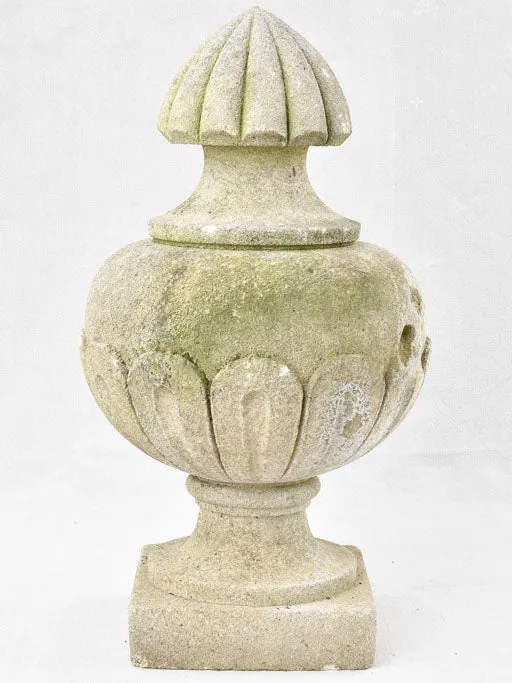 Antique French stone finial 20½"