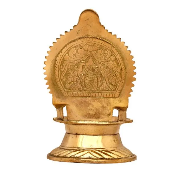 Ashtalakshmi Vilakku | Brass Vilakku/ Gold Polish Ashtalaxmi Lamp/ Deepam for Pooja