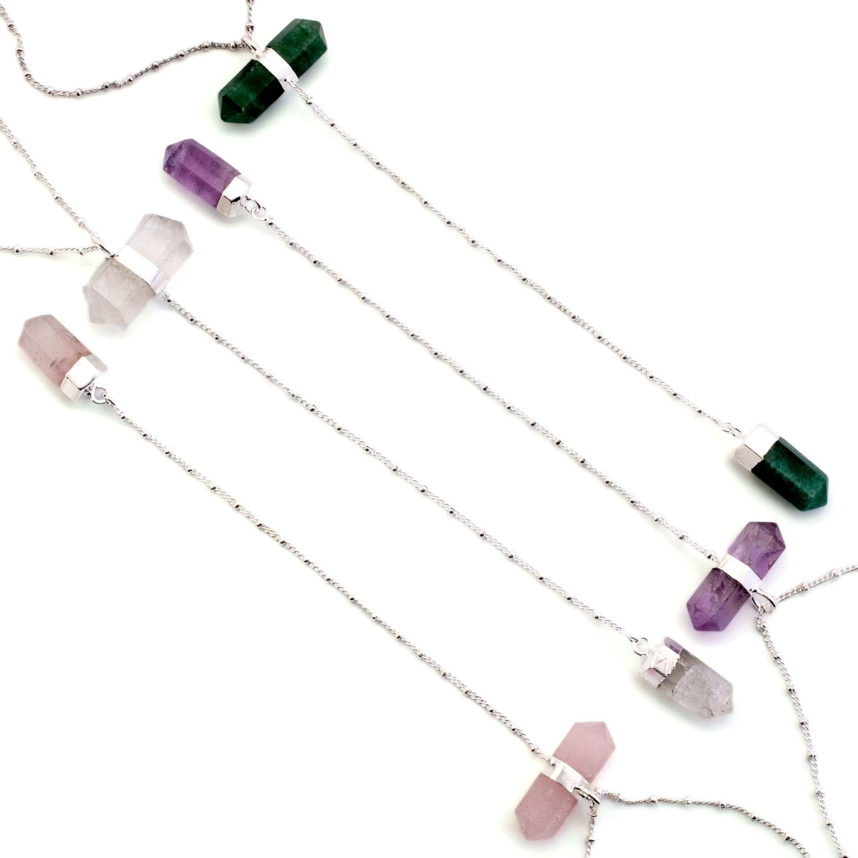 Aventurine Double Point Necklace