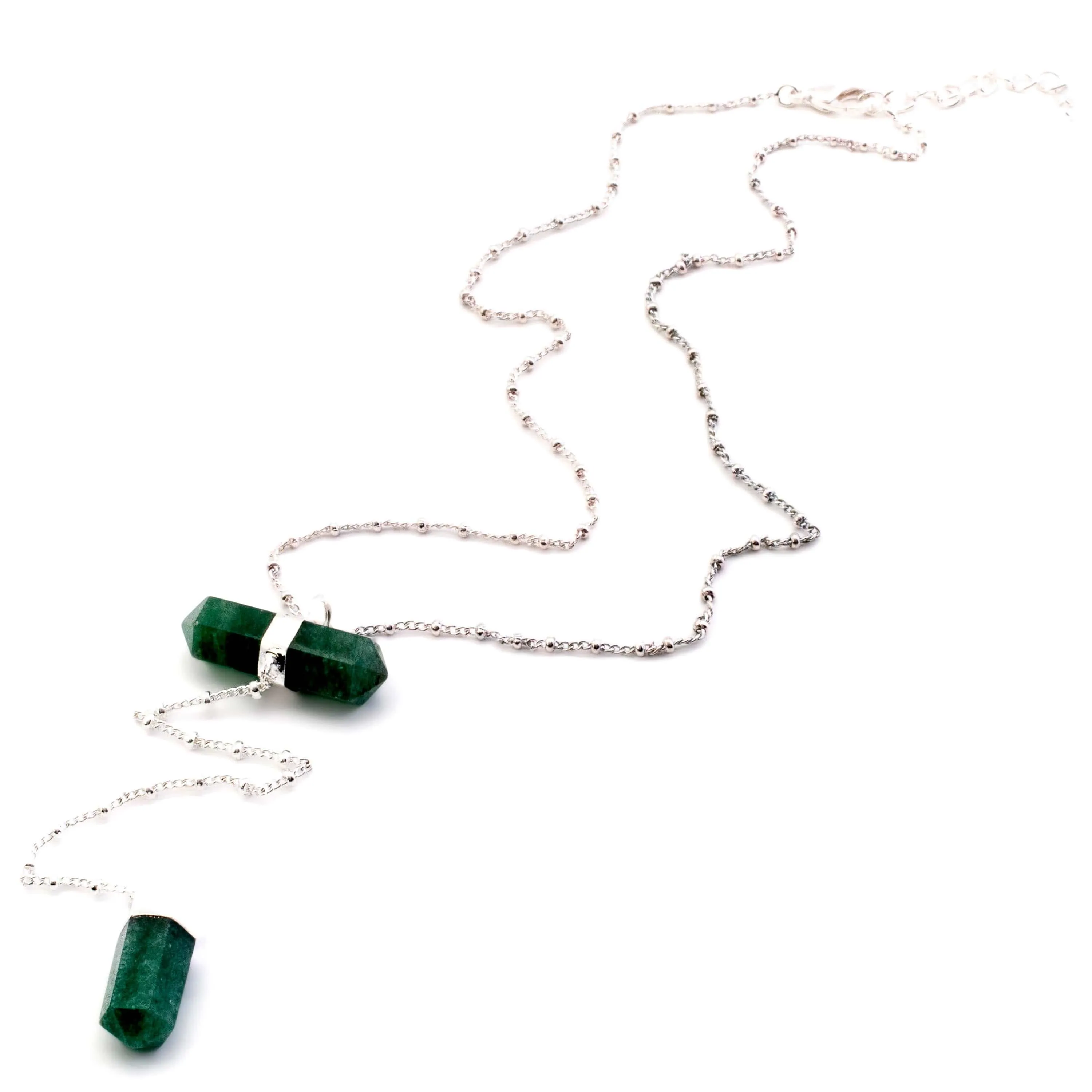 Aventurine Double Point Necklace