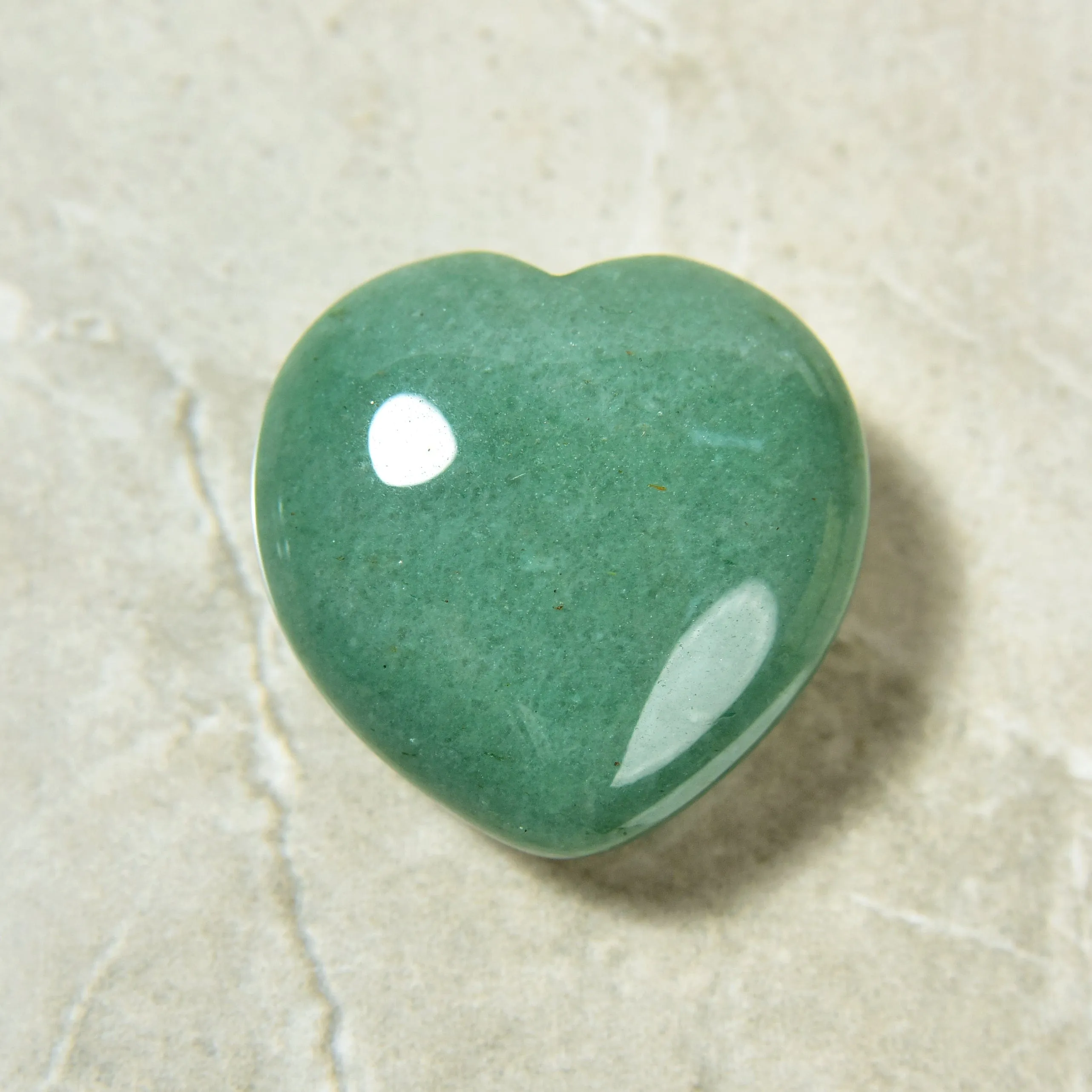 Aventurine Heart Carving