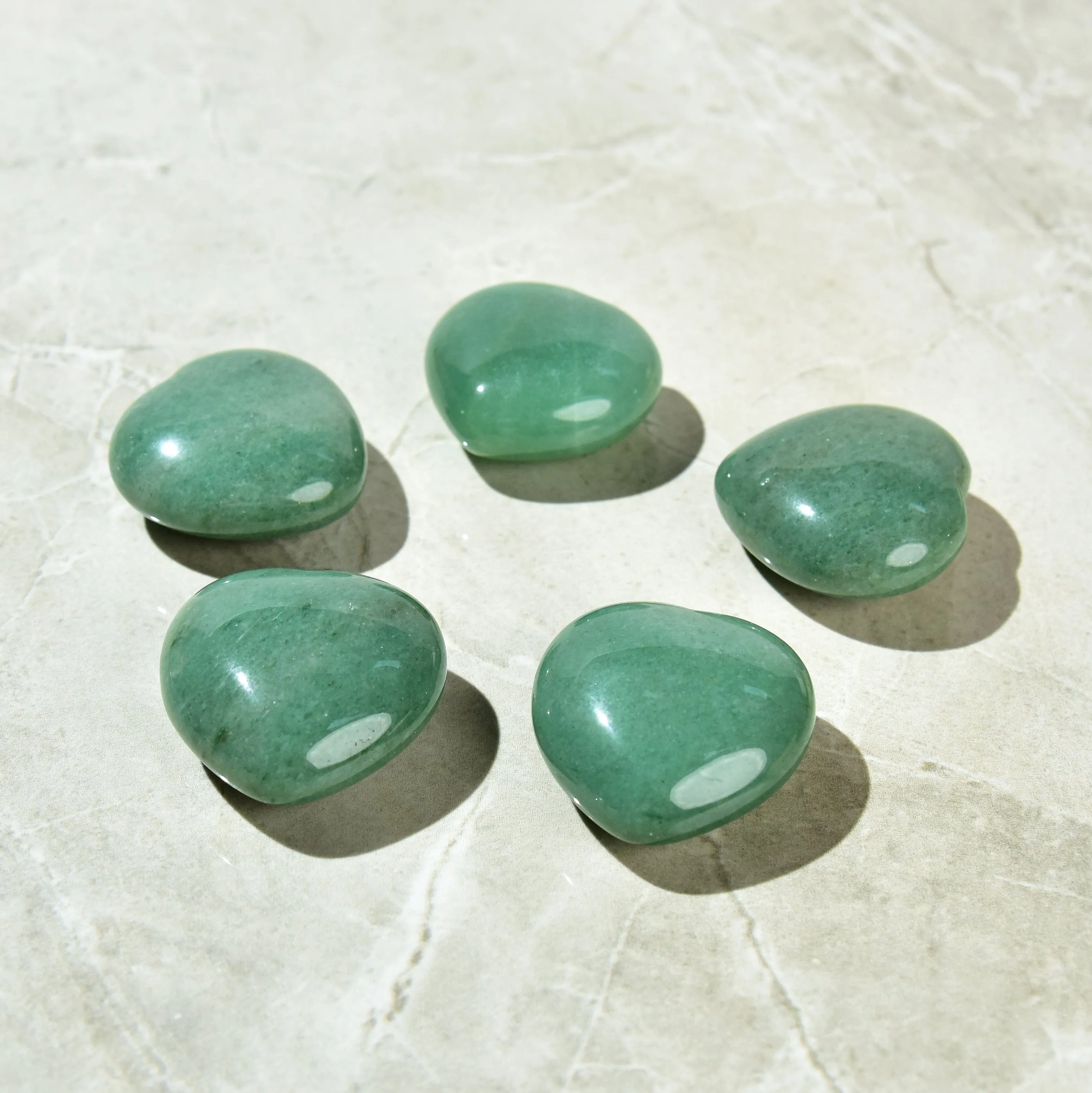 Aventurine Heart Carving