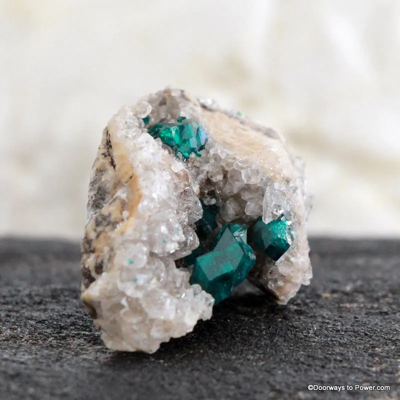 Beautiful Dioptase Specimen Cave Cluster