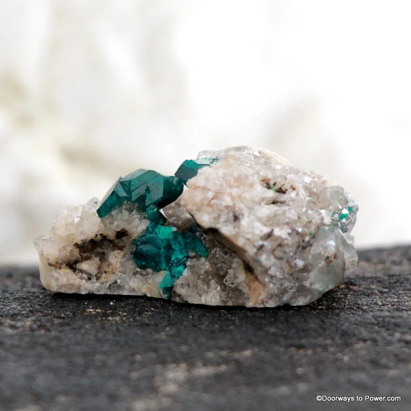 Beautiful Dioptase Specimen Cave Cluster