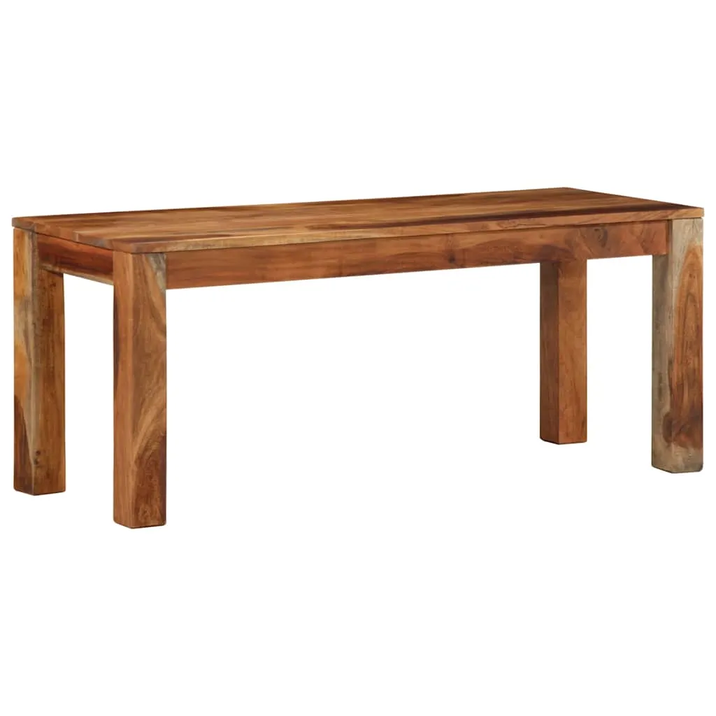 Bench 110 cm Solid Wood Acacia