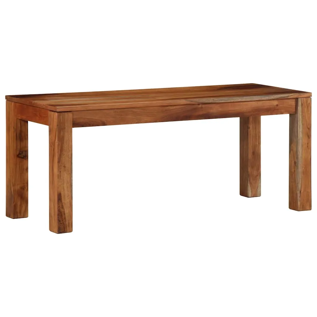 Bench 110 cm Solid Wood Acacia