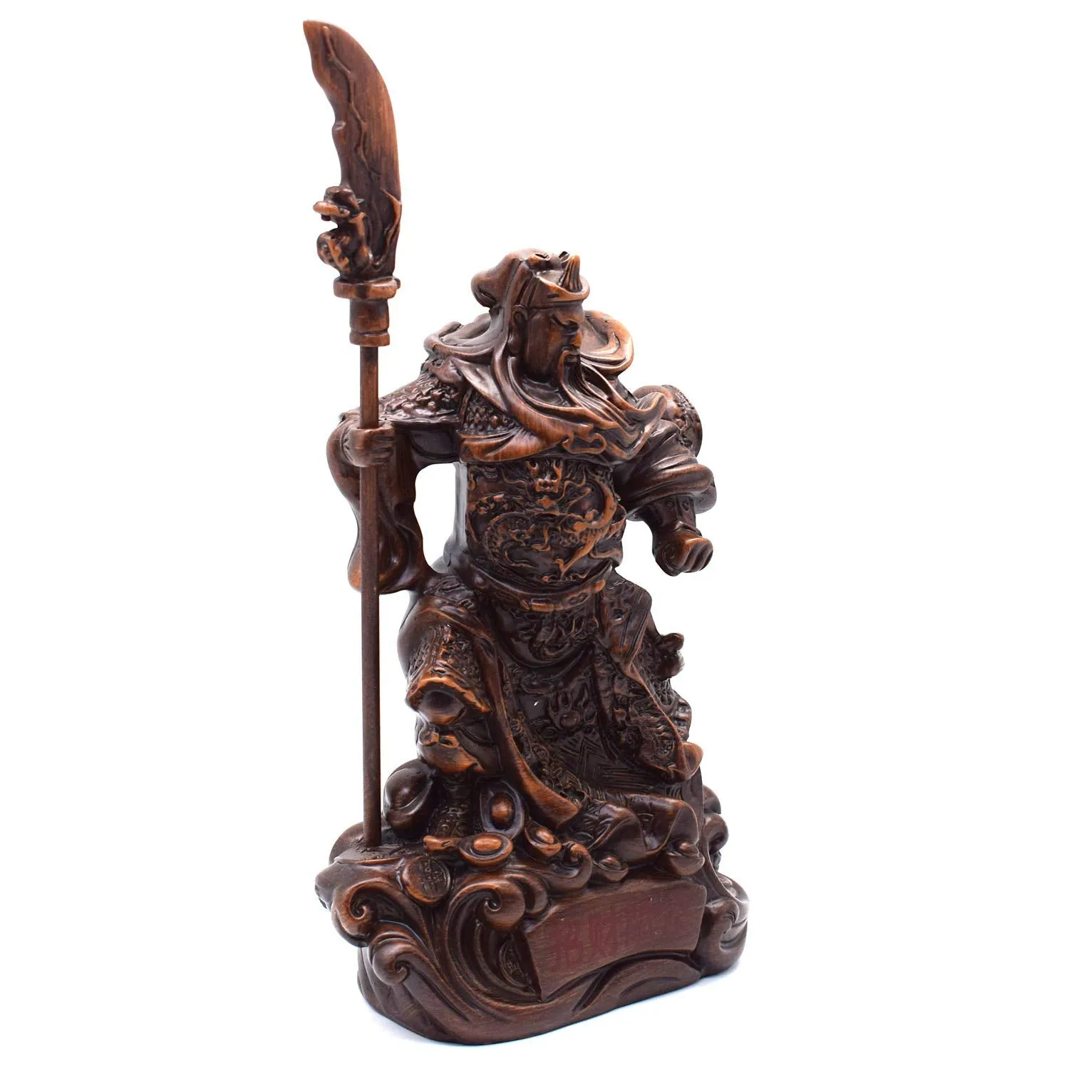 better us Chinese Feng Shui Guan Yu Statue/Guan Gong Statue/Guan Di Statue/Guan Yun Chang Statue Figurines Feng Shui Decor Home Office Decoration Tabletop Decor Good Lucky Gifts