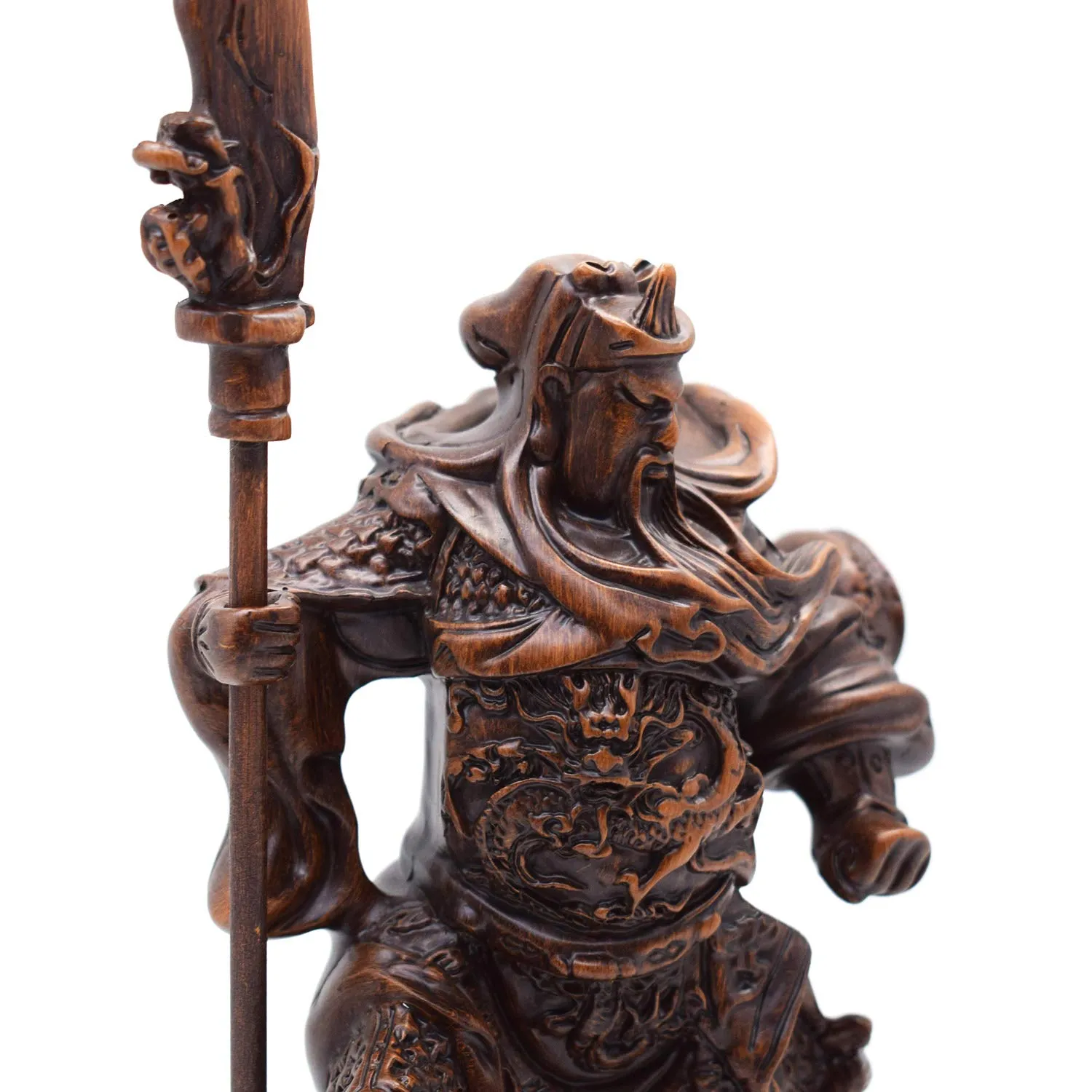 better us Chinese Feng Shui Guan Yu Statue/Guan Gong Statue/Guan Di Statue/Guan Yun Chang Statue Figurines Feng Shui Decor Home Office Decoration Tabletop Decor Good Lucky Gifts