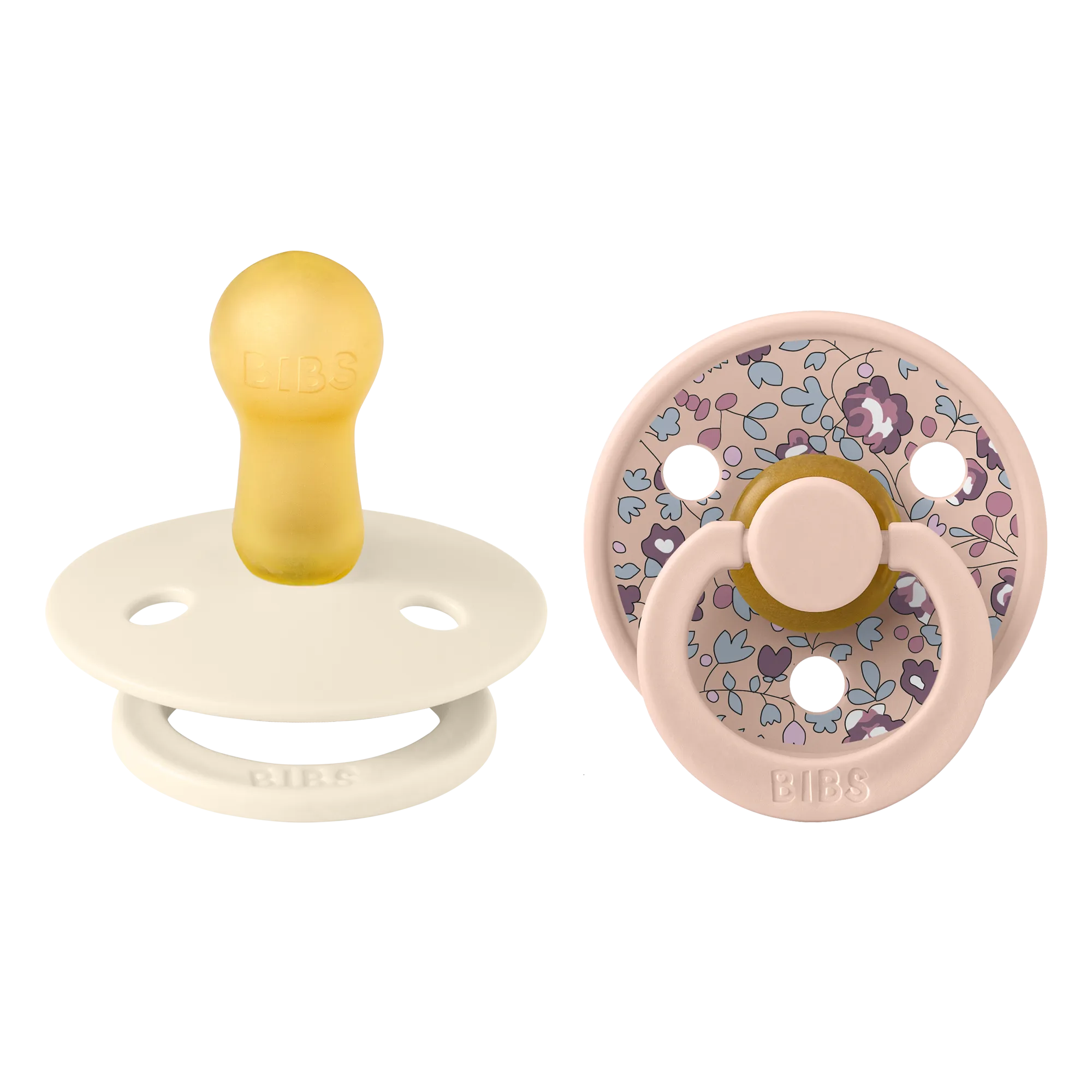 BIBS x Liberty Colour Pacifier 2 Pack - Eloise Blush/Ivory