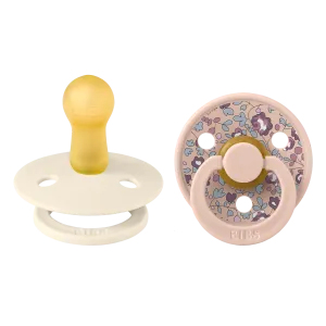 BIBS x Liberty Colour Pacifier 2 Pack - Eloise Blush/Ivory