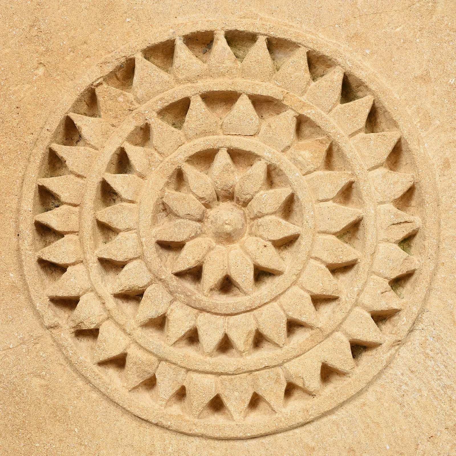 Carved Mughal Stone Panel From Jaisalmer - 19thC