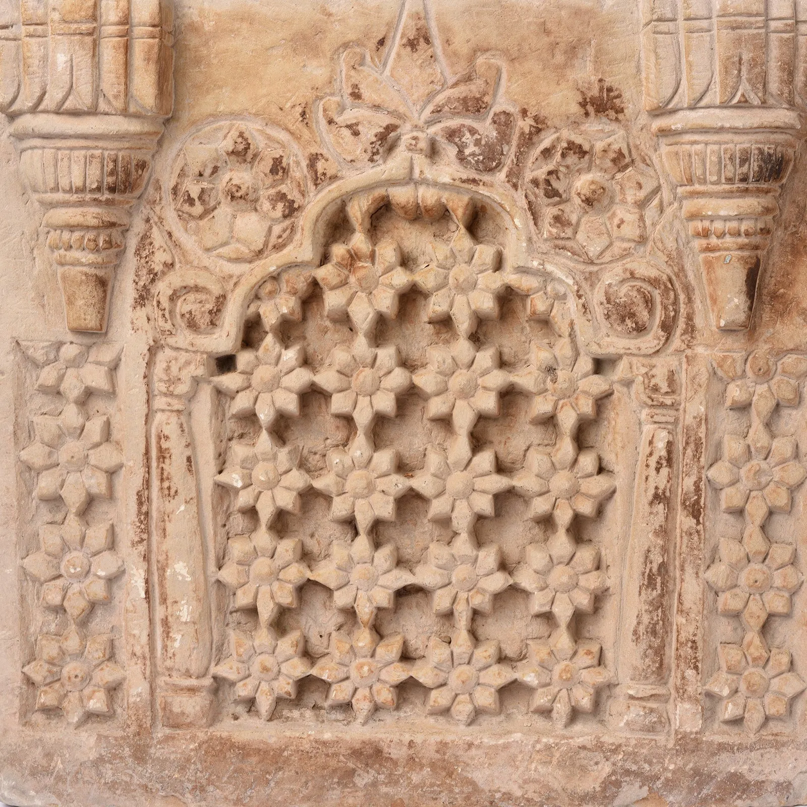 Carved Stone Jali Panel From Jaisalmer - 19th Century