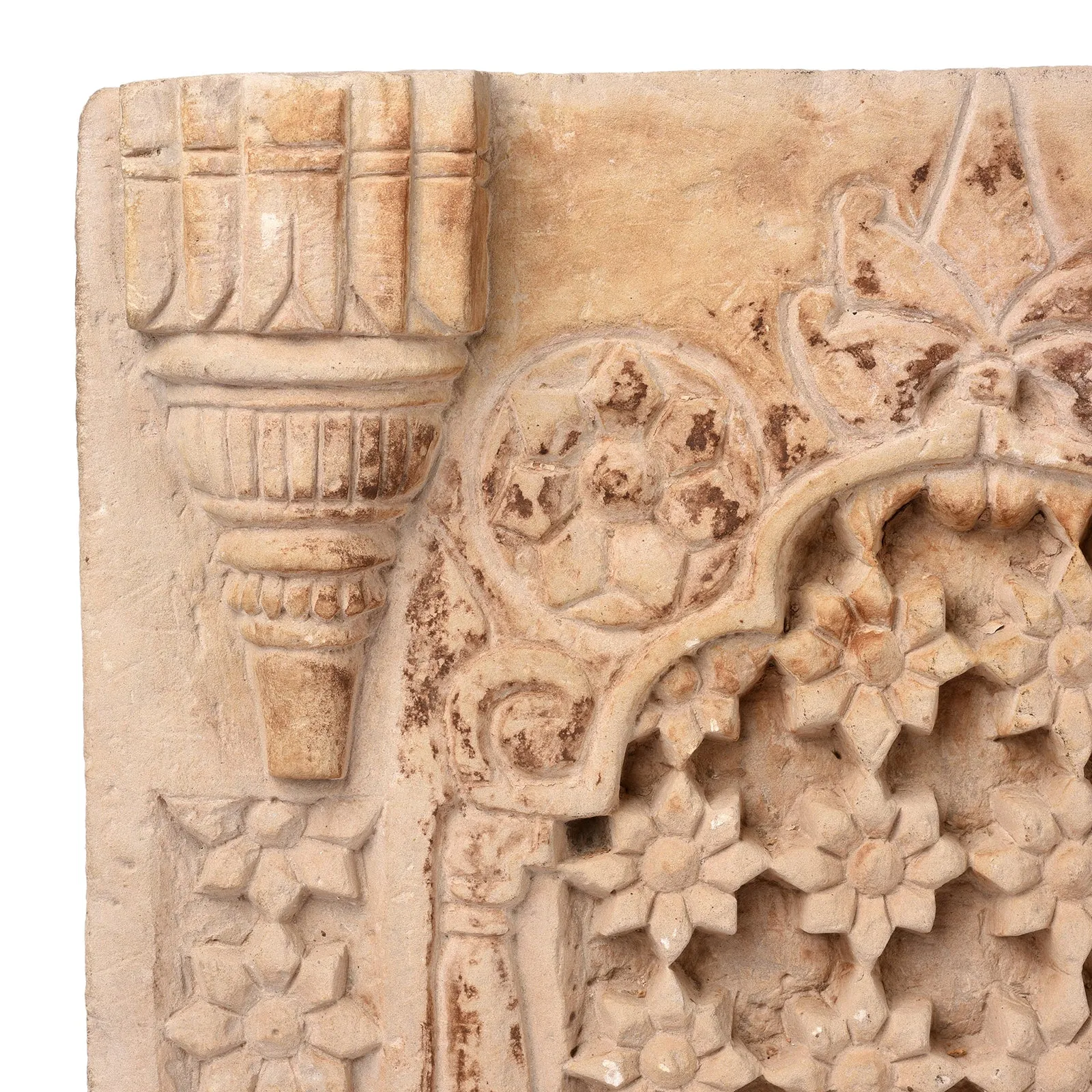 Carved Stone Jali Panel From Jaisalmer - 19th Century