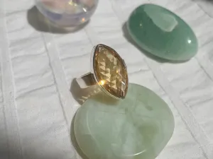 Citrine Akoni Ring - Marquise