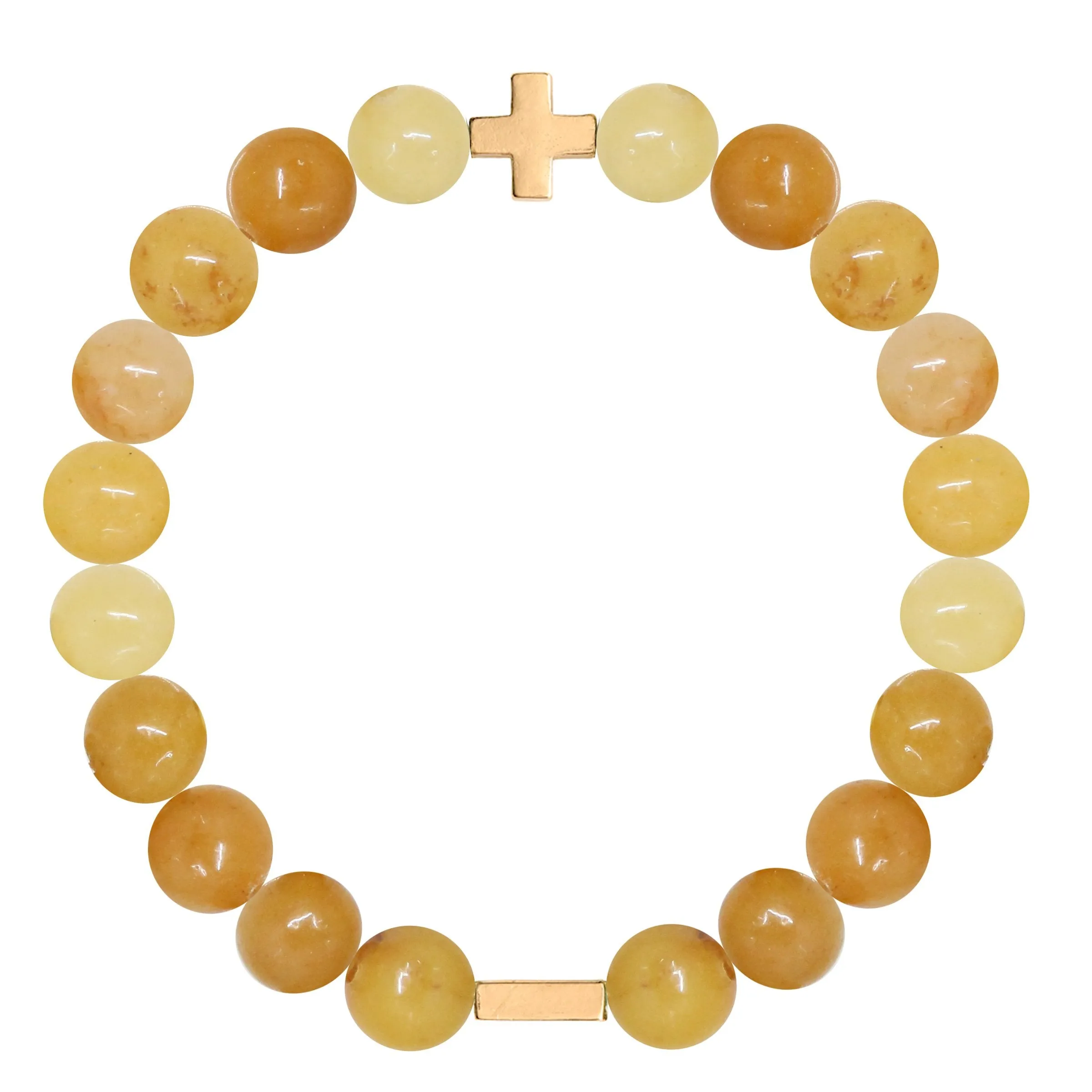 Citrine & Gold Elastic Bracelet