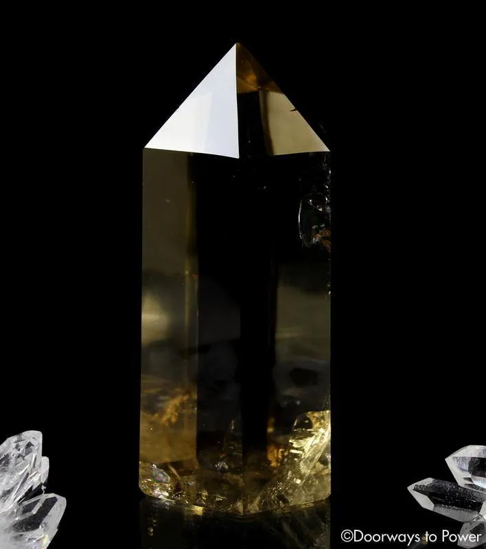 Citrine Quartz Crystal Generator Point 'Prosperity Goddess'