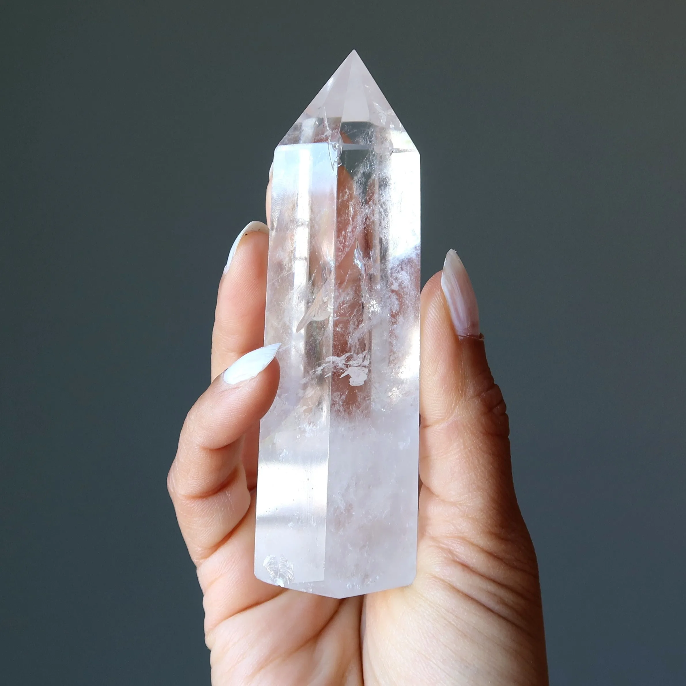 Clear Quartz Tower Wand Crystal Healing Stone