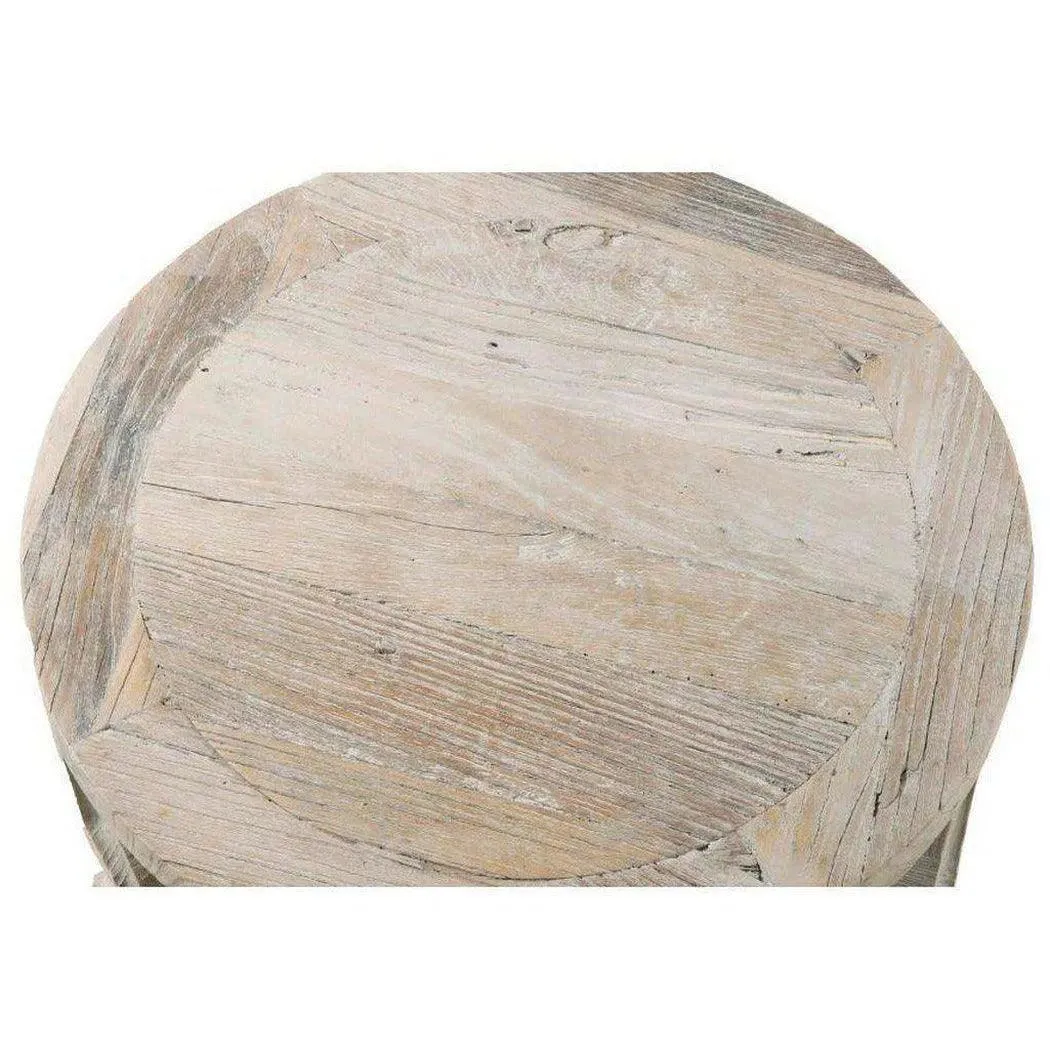 Clover Round Medium Size Coffee Table Carved Mango Wood