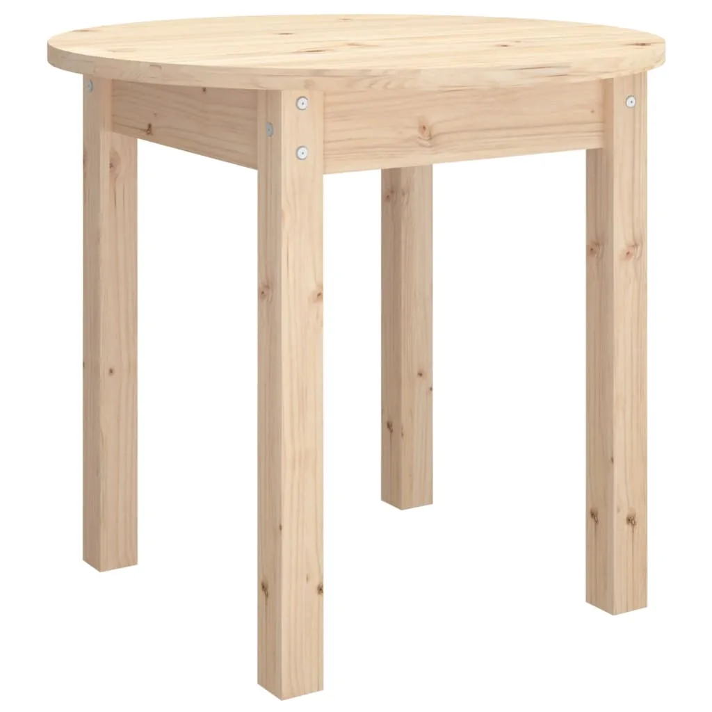 Coffee Table Ø 45x40 cm Solid Wood Pine