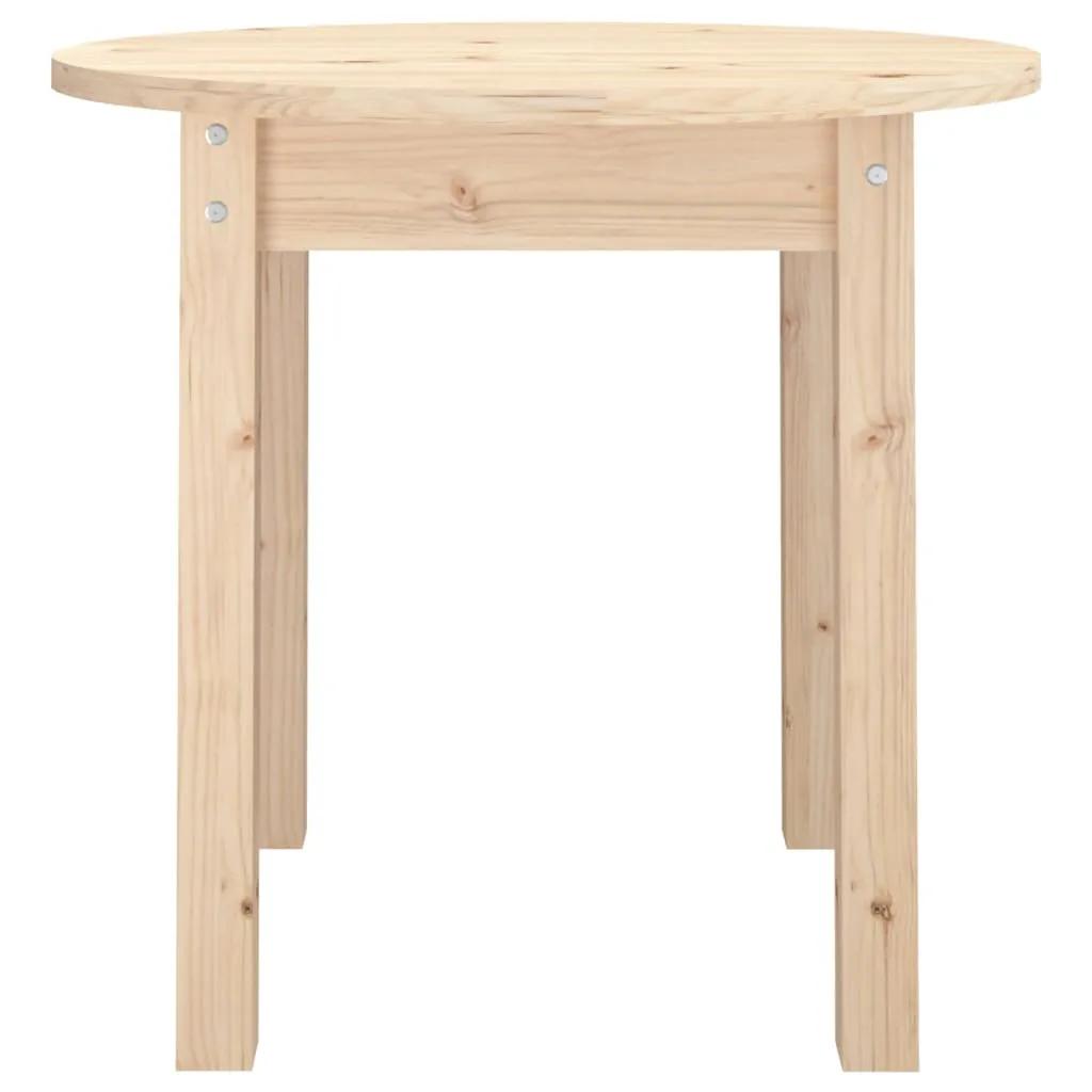 Coffee Table Ø 45x40 cm Solid Wood Pine