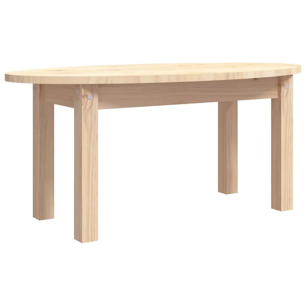 Coffee Table 80x40x35 cm Solid Wood Pine