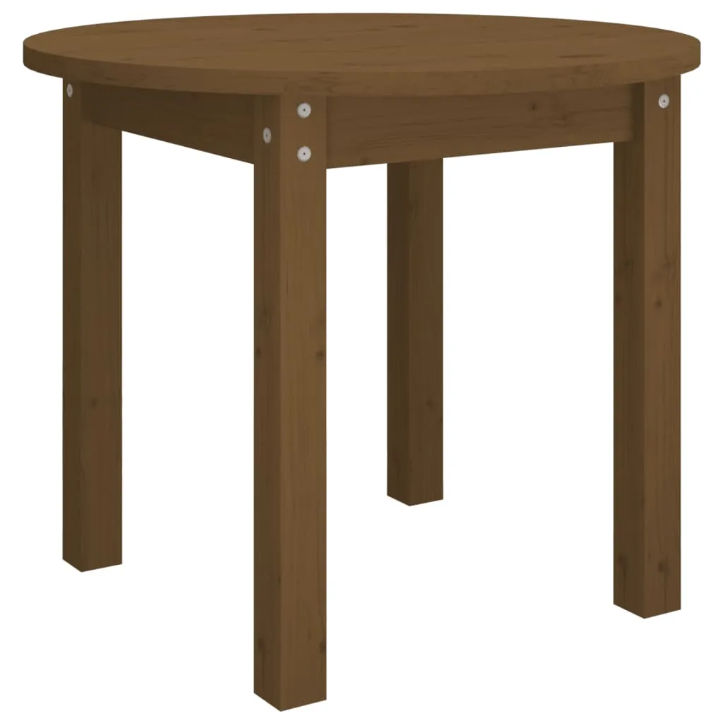 Coffee Table Honey Brown Ø 55x45 cm Solid Wood Pine