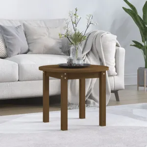 Coffee Table Honey Brown Ø 55x45 cm Solid Wood Pine