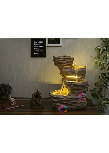 Craftisan Three Bowl Decorative Water Fountain for Home Decor/Office/Indoor/Garden/Puja Room/Vastu