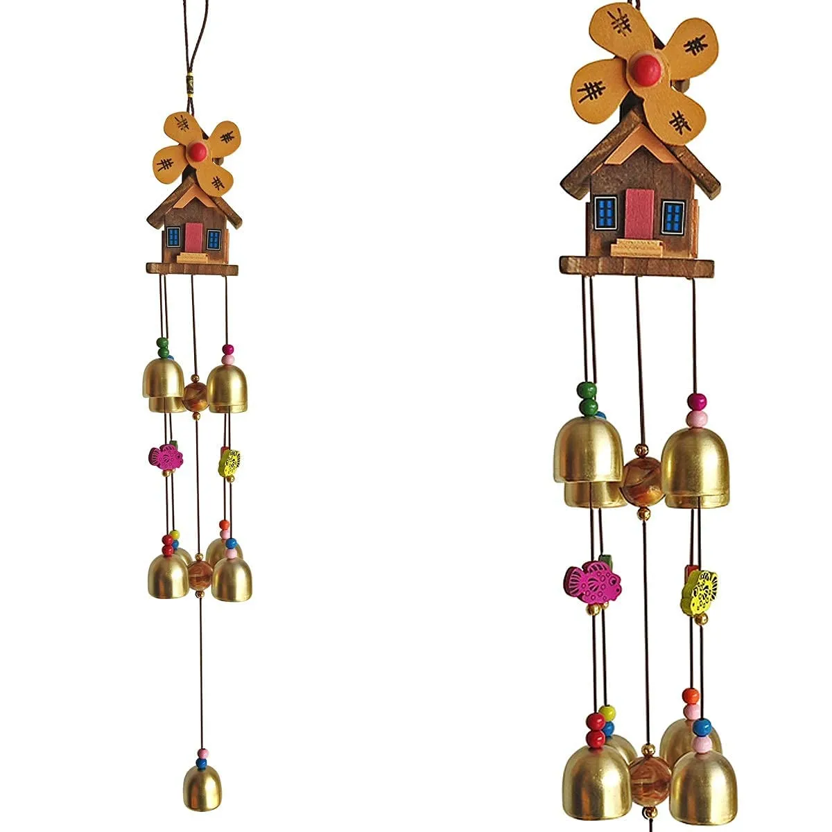 Crafts Store Center Wood Coper Wind Chime for Home Bedroom Balcony Garden Etc. for (Decorate Item)