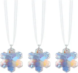 Crystal Snowflake Suncatcher Aurora Borealis Rainbow Maker, 3 Pcs