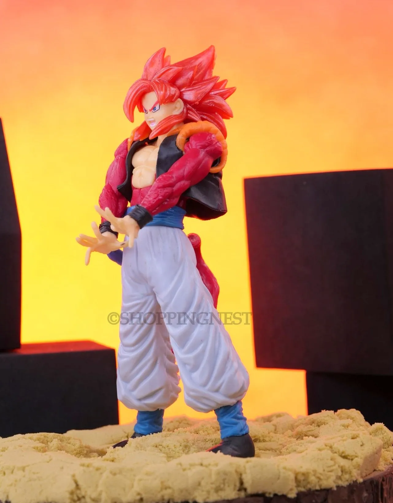 DBZ Goku SSJ 4 self standing Action Figure | 18 CMS |