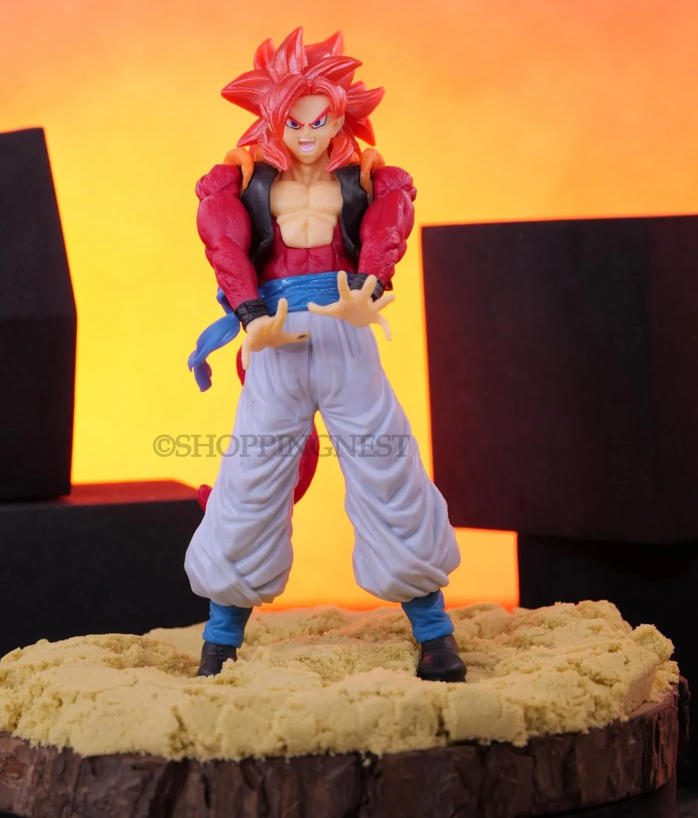 DBZ Goku SSJ 4 self standing Action Figure | 18 CMS |