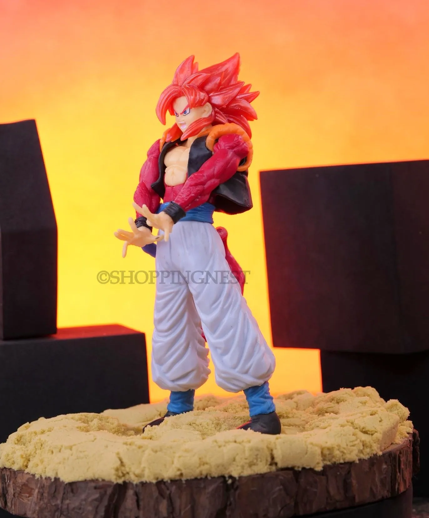 DBZ Goku SSJ 4 self standing Action Figure | 18 CMS |