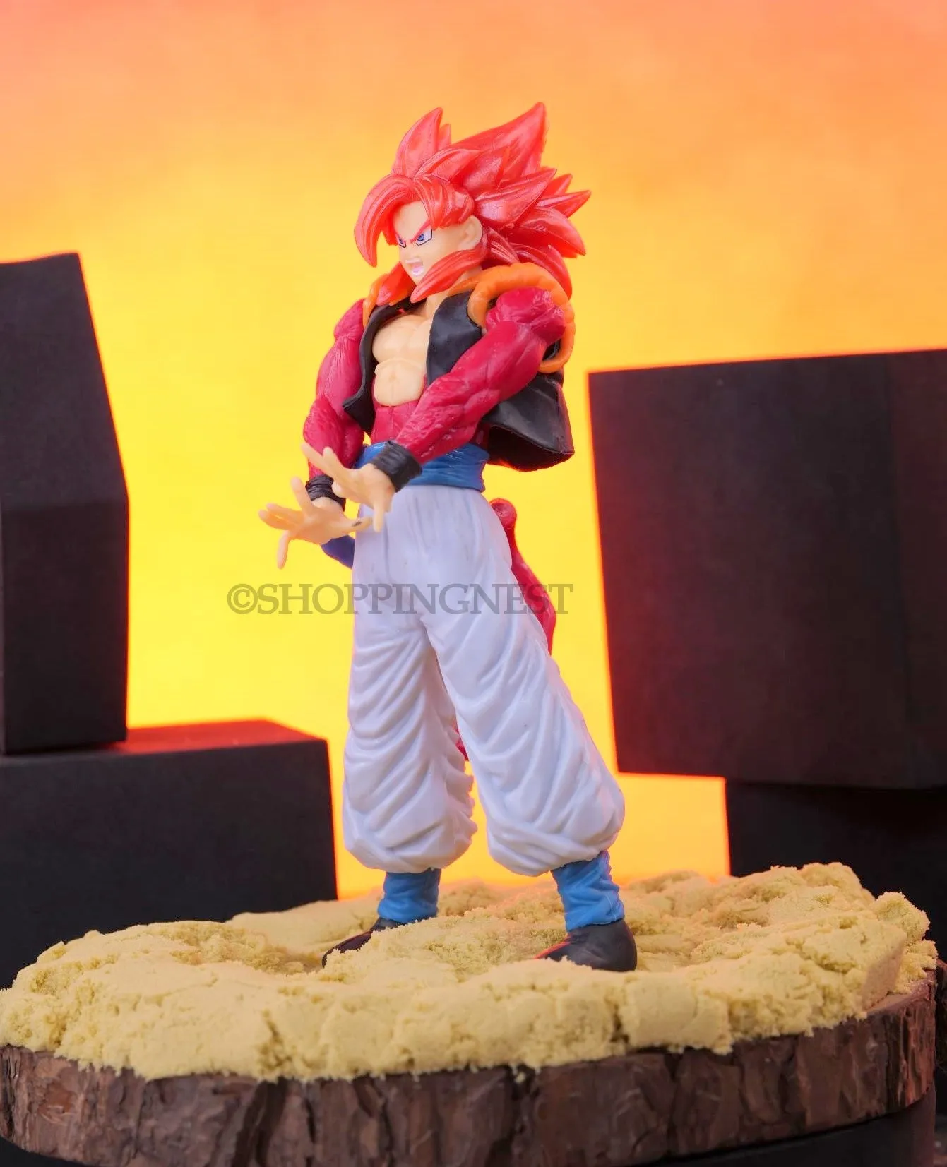 DBZ Goku SSJ 4 self standing Action Figure | 18 CMS |