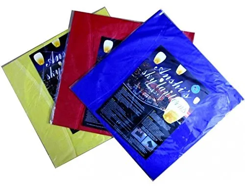 DholDhamaka Paper Sky Lanterns (Multicolour, Standard)-Pack Of 3