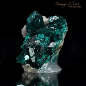 Dioptase & Quartz Mineral Specimen Namibia