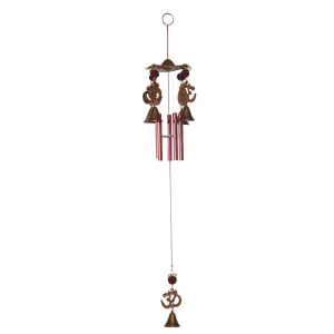 Divya Mantra Feng Shui Om Rudraksha 5 Pipe Wind Chime