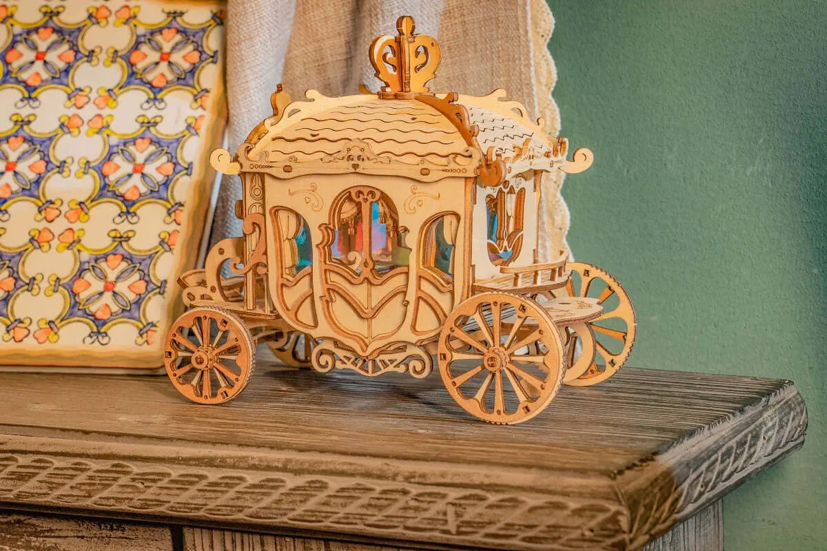 DIY 3D Classic Carriage Wooden Puzzle | Kidstoylover