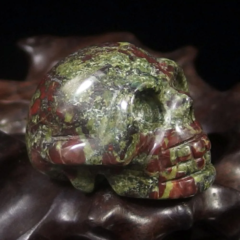 Dragon Blood Jasper Crystal Skull