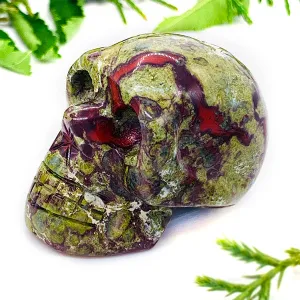 Dragon Blood Jasper Crystal Skull