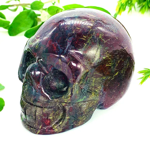 Dragon Blood Jasper Crystal Skull