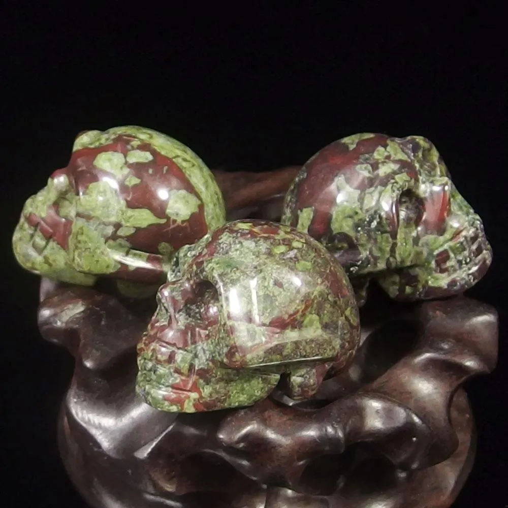 Dragon Blood Jasper Crystal Skull