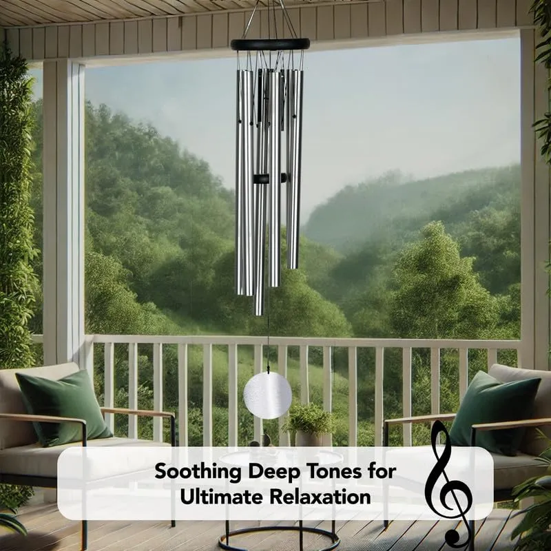 Ekhasa Positive Energy Aluminium Wind Chimes for Home, Balcony, Outdoor, Garden Decoration | Windchimes Bells for Vastu, Feng Shui, Serene Music Sound & Positive Vibes | Deep Tone Windchime for Gift