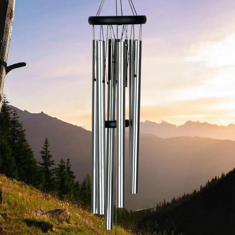 Ekhasa Positive Energy Aluminium Wind Chimes for Home, Balcony, Outdoor, Garden Decoration | Windchimes Bells for Vastu, Feng Shui, Serene Music Sound & Positive Vibes | Deep Tone Windchime for Gift