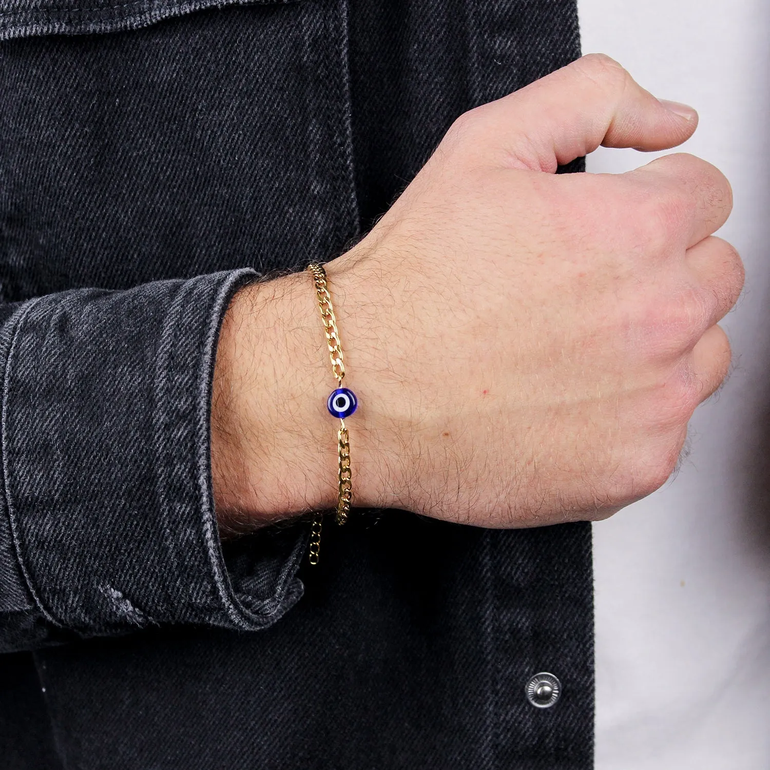 Evil Eye Bracelet (Gold-Plated)