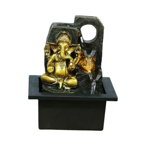 FASHIONMYDAY Ganesha Statues Indoor Tabletop Fountain Collectibles Decorative Gift 16.5cmx13cmx21cm Home and Garden | Home Decor | Figurines| Figurine