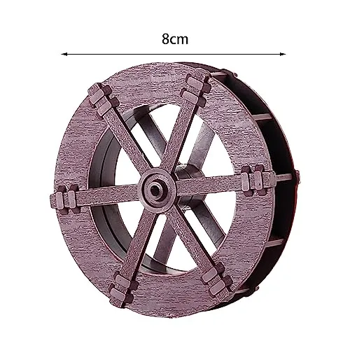 FASHIONMYDAY Water Fountain Rotation Wheel DIY Water Wheel Model Fountain Feng Shui Wheel 8cm | Home & Garden | Home Decor | Figurine | Figurines