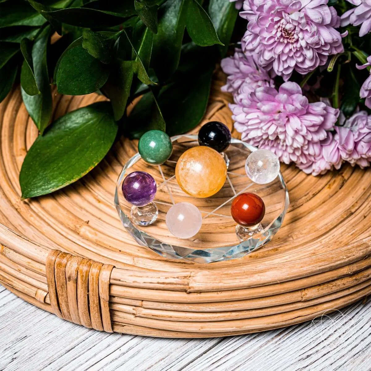 Feng Shui Crystal Ball Set